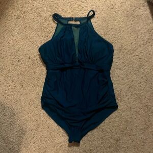 Tempt Me swimsuit from Amazon; teal; worn only a couple times